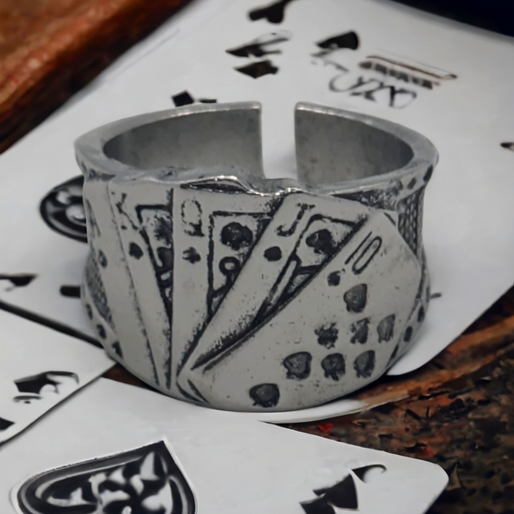 Royal Flush stainless steel ring